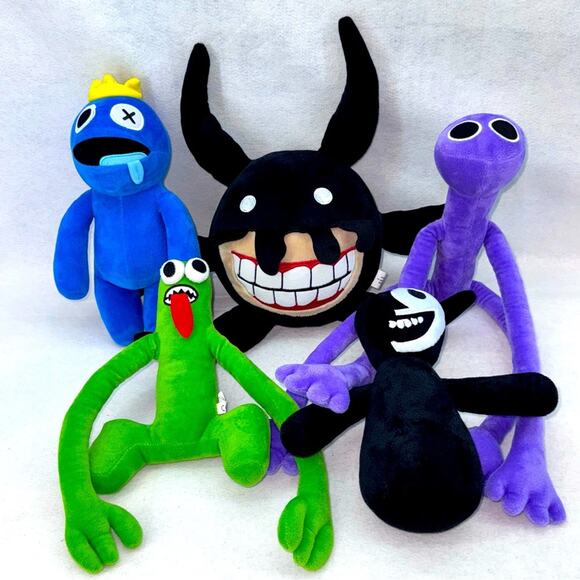 Lot of Five Large Roblox Rainbow Friends Plush Stuffed Monsters - Picture 1 of 11